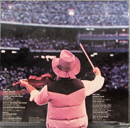 Merle Haggard : Rainbow Stew - Live At Anaheim Stadium (LP, Album, Glo)