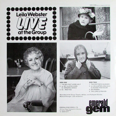 Leila Webster : Live At The Group (LP)