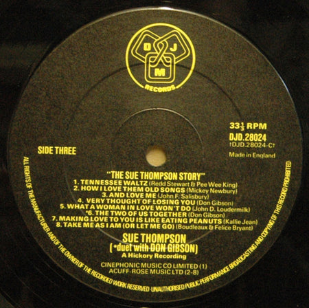 Sue Thompson : The Sue Thompson Story (2xLP, Comp)