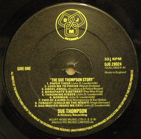 Sue Thompson : The Sue Thompson Story (2xLP, Comp)