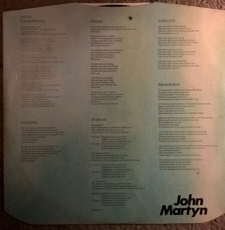 John Martyn : Sunday's Child (LP, Album, RE, Ora)