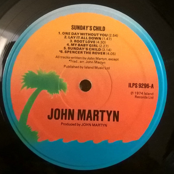 John Martyn : Sunday's Child (LP, Album, RE, Ora)