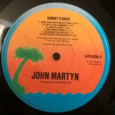 John Martyn : Sunday's Child (LP, Album, RE, Ora)