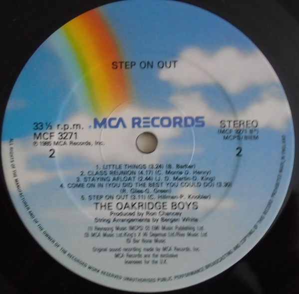 The Oak Ridge Boys : Step On Out (LP, Album)