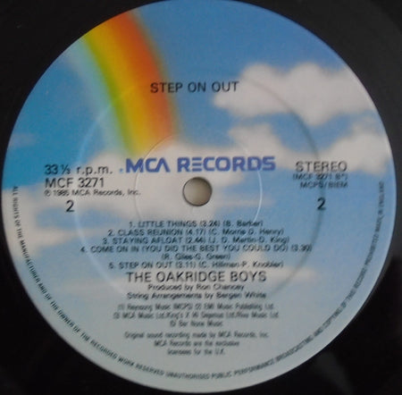 The Oak Ridge Boys : Step On Out (LP, Album)