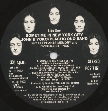 John & Yoko* / Plastic Ono Band* With Elephant's Memory* And Invisible Strings : Some Time In New York City (2xLP, Album, Gat)