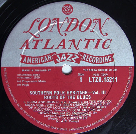 Various : Roots Of The Blues (LP, Album, Mono)