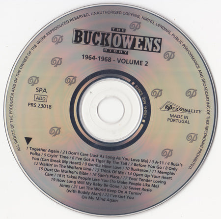 Buck Owens : The Buck Owens Story Volume 2 1964 - 1968 (CD, Comp)