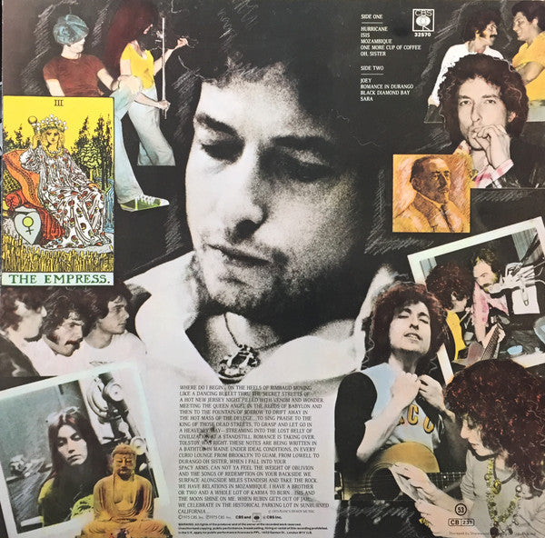 Bob Dylan : Desire (LP, Album, RE)