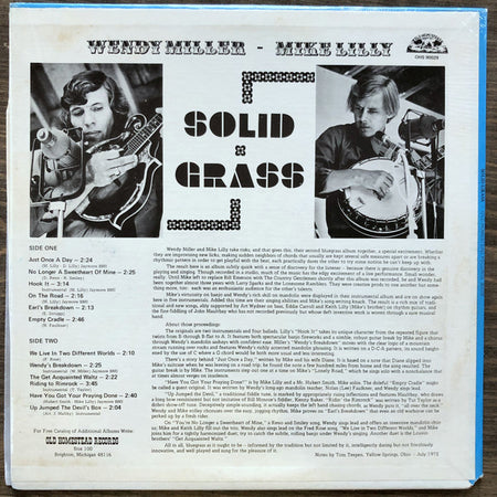 Wendy Miller  -  Mike Lilly : Solid Grass (LP, Album)