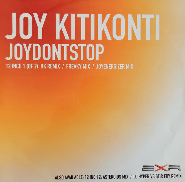 Joy Kitikonti : JoyDontStop (12", 1/2)