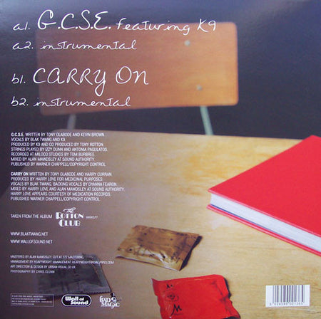 Blak Twang Featuring K9 : G.C.S.E. (12")