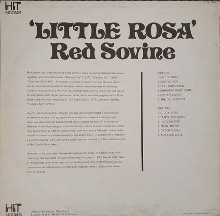 Red Sovine : Little Rosa (LP, Comp)