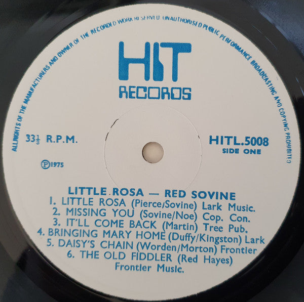 Red Sovine : Little Rosa (LP, Comp)