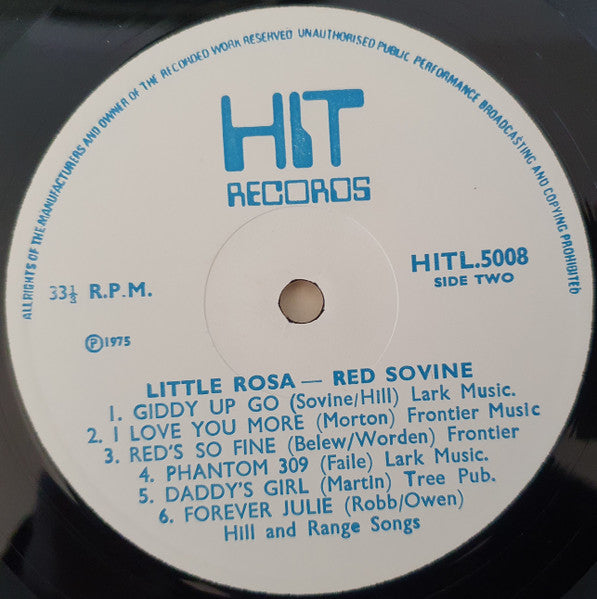 Red Sovine : Little Rosa (LP, Comp)