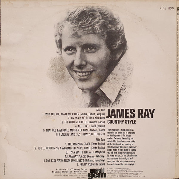 James Ray (4) : Country Style (LP, Album)