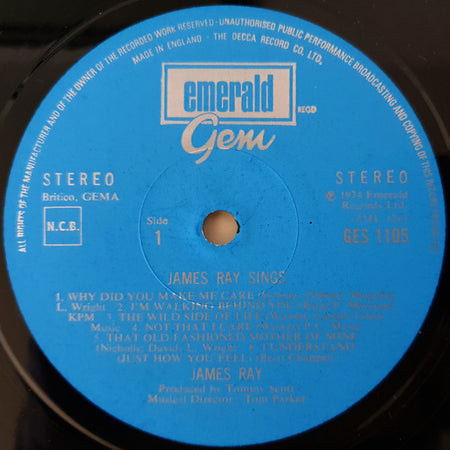 James Ray (4) : Country Style (LP, Album)