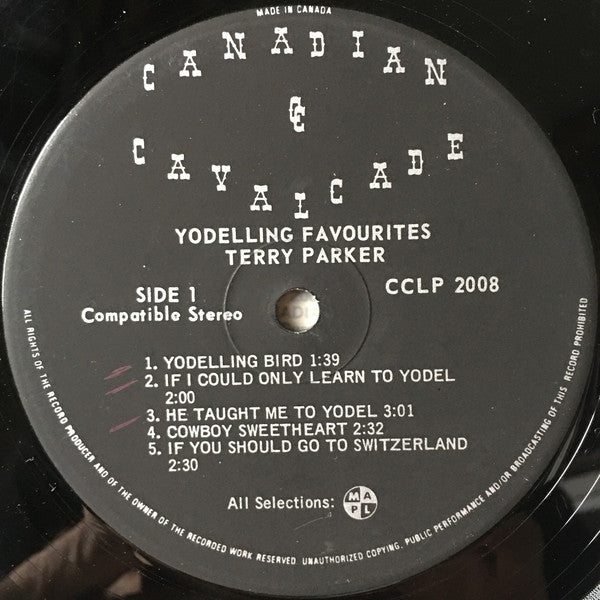 Terry Parker (8) : Yodelling Favorites (LP, Comp)