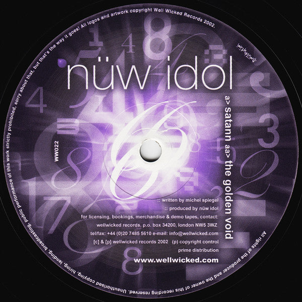 Nüw Idol : Satann / The Golden Void (12")