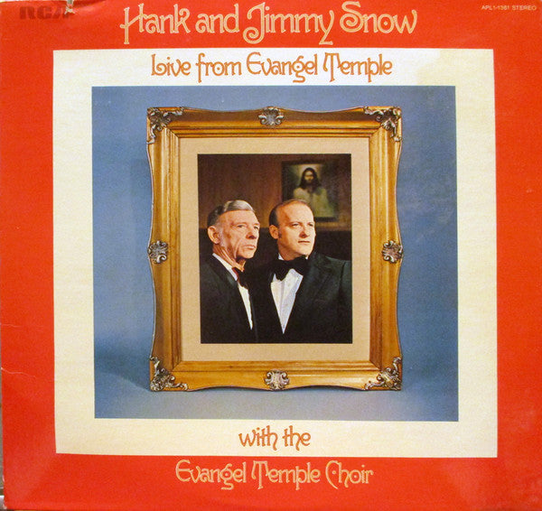 Hank Snow & Jimmy Snow With The Evangel Temple Choir : Live From Evangel Temple (LP, Album)