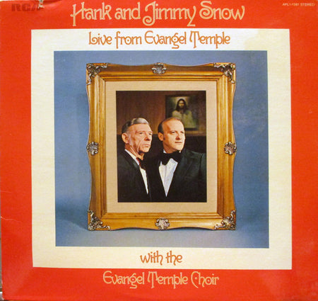 Hank Snow & Jimmy Snow With The Evangel Temple Choir : Live From Evangel Temple (LP, Album)