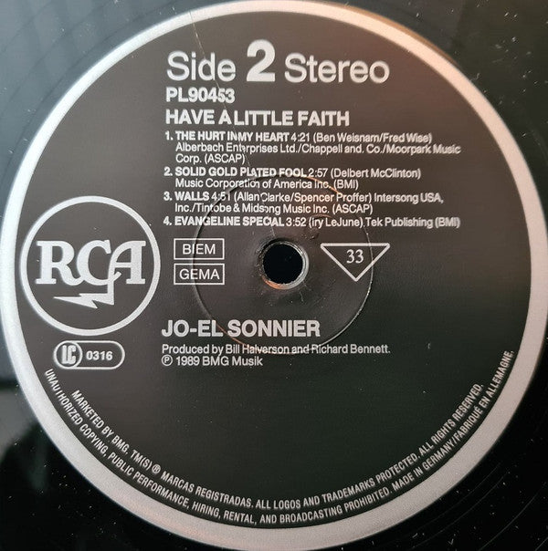 Jo-El Sonnier : Have A Little Faith (LP, Album)