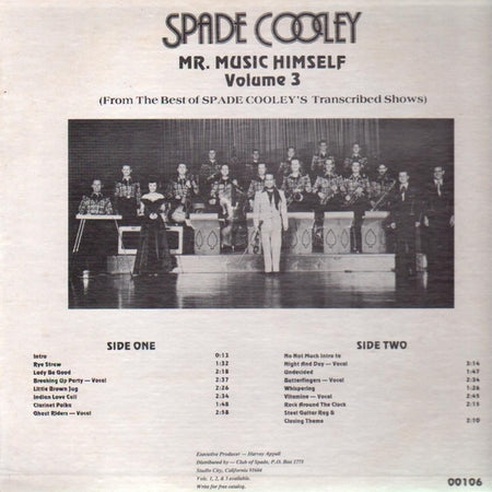 Spade Cooley : Mr. Music Himself Volume Three (LP, Comp)