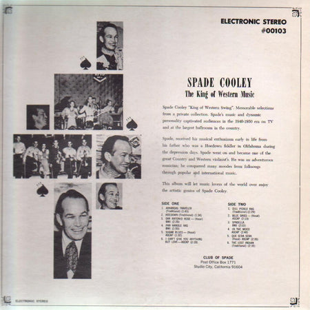 Spade Cooley : The King Of Western Music (LP, Comp)