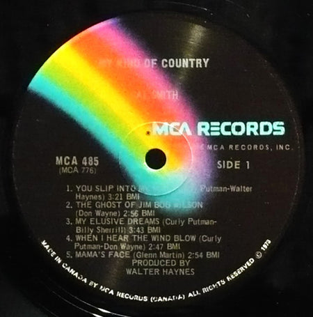 Cal Smith : My Kind Of Country (LP, Album)