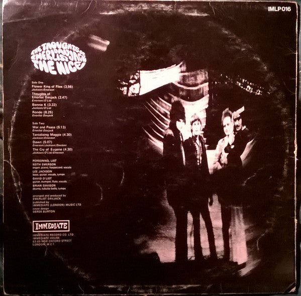The Nice : The Thoughts Of Emerlist Davjack (LP, Album, Mono)