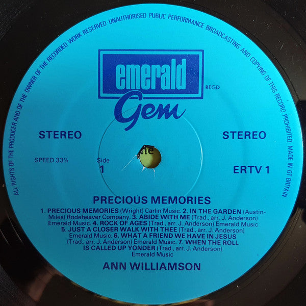 Ann Williamson : Precious Memories (LP, Album)