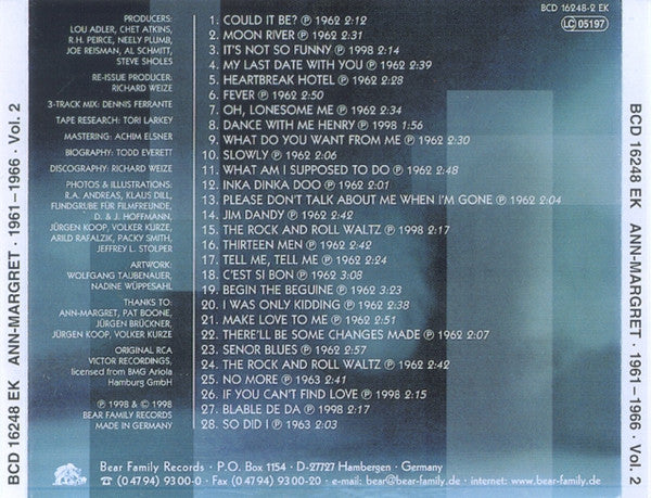 Ann-Margret* : Ann-Margret 1961-1966 (5xCD, Comp + Box)