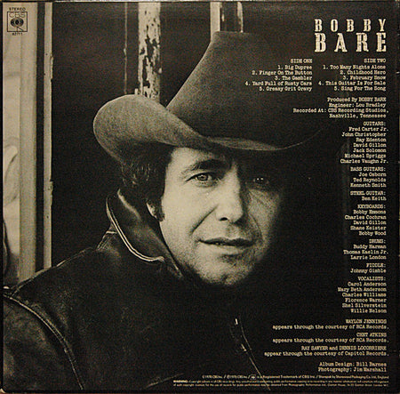 Bobby Bare : Bare (LP, Album)