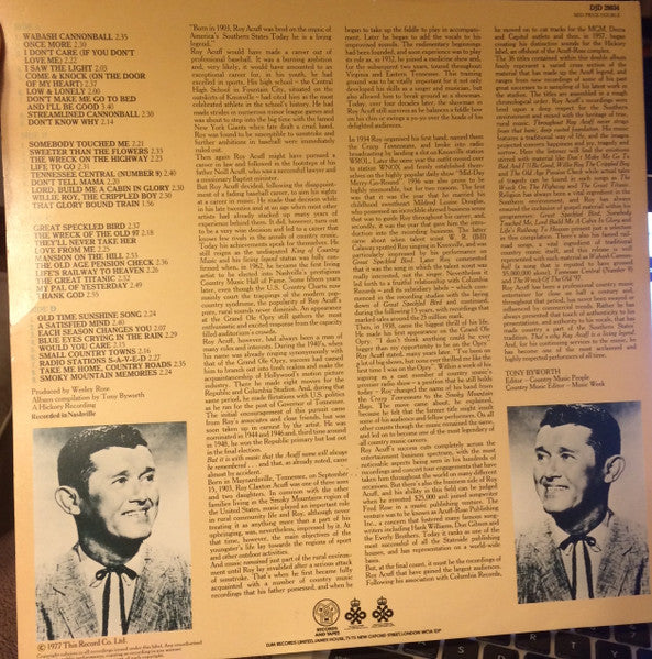 Roy Acuff : Smoky Mountain Memories (2xLP, Album)