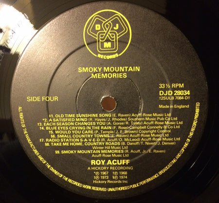 Roy Acuff : Smoky Mountain Memories (2xLP, Album)