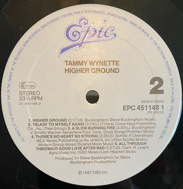 Tammy Wynette : Higher Ground (LP)