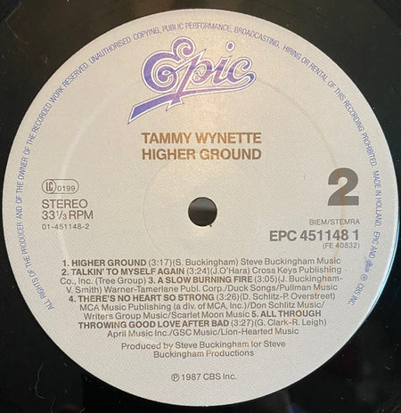 Tammy Wynette : Higher Ground (LP)