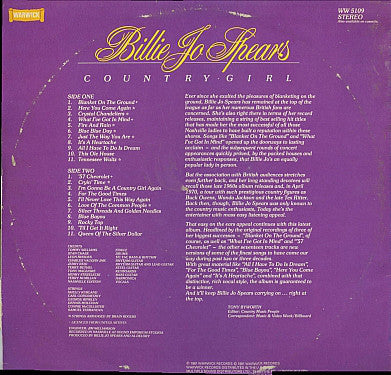 Billie Jo Spears : Country Girl (LP, Comp)