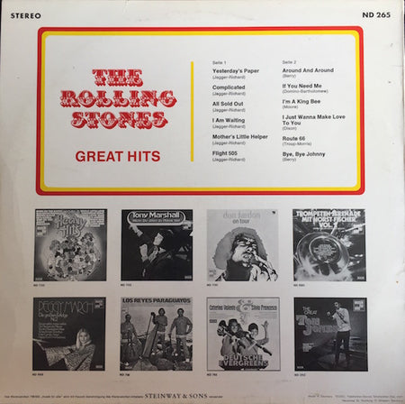 The Rolling Stones : Great Hits (LP, Comp, RP)