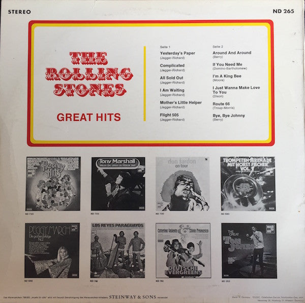 The Rolling Stones : Great Hits (LP, Comp, RP)