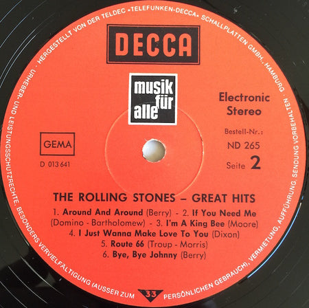 The Rolling Stones : Great Hits (LP, Comp, RP)