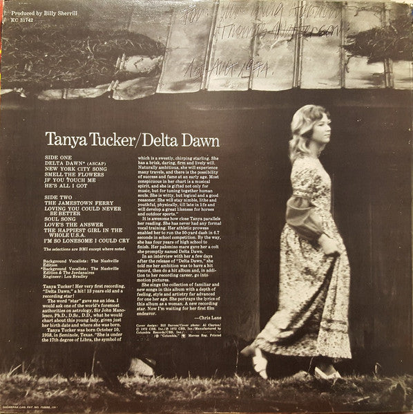 Tanya Tucker : Delta Dawn (LP, Album, Red)