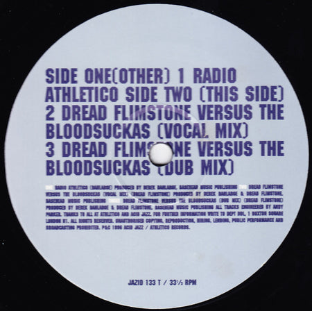 The Bloodsuckas : Radio Athletico (12")