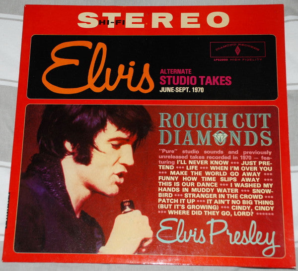 Elvis Presley : Rough Cut Diamonds - Alternate Studio Takes June-Sept. 1970 (LP, Comp, Unofficial)