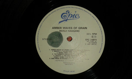 Merle Haggard : Amber Waves Of Grain (LP, Album)