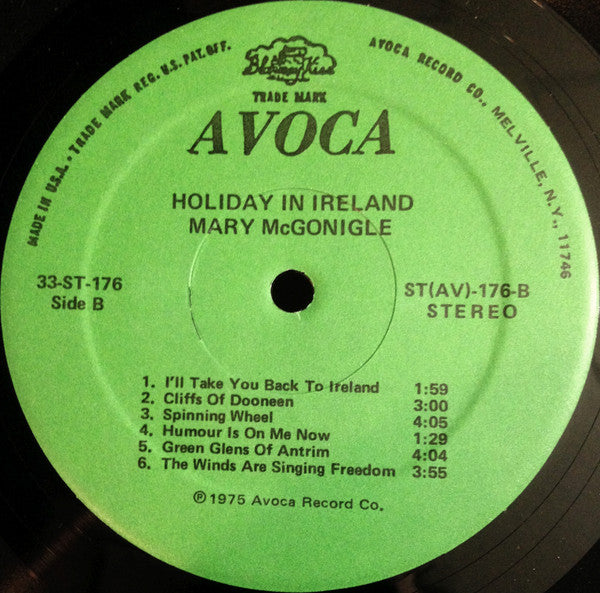 Mary McGonigle : Holiday In Ireland (LP, Album)
