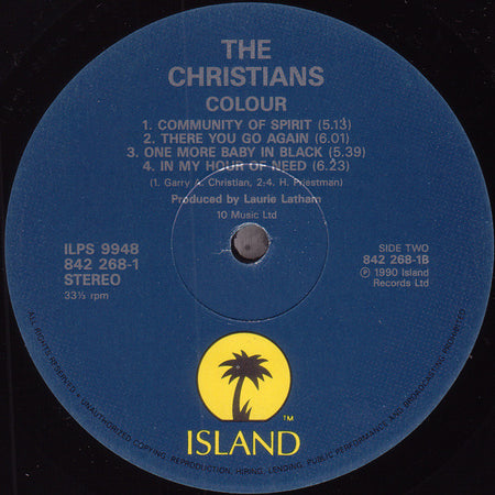 The Christians : Colour (LP, Album)
