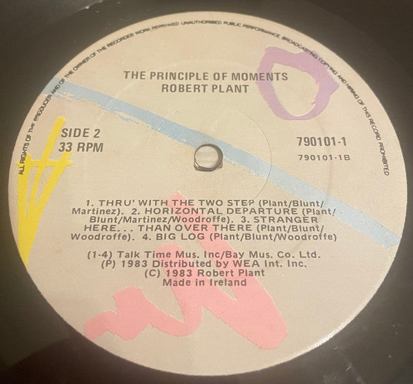 Robert Plant : The Principle Of Moments (LP, Album)