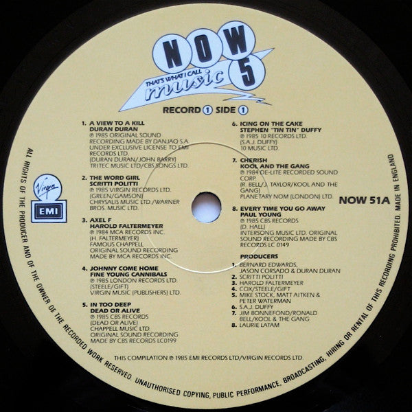 Various : Now That's What I Call Music 5 (2xLP, Comp, EMI)