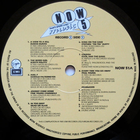 Various : Now That's What I Call Music 5 (2xLP, Comp, EMI)
